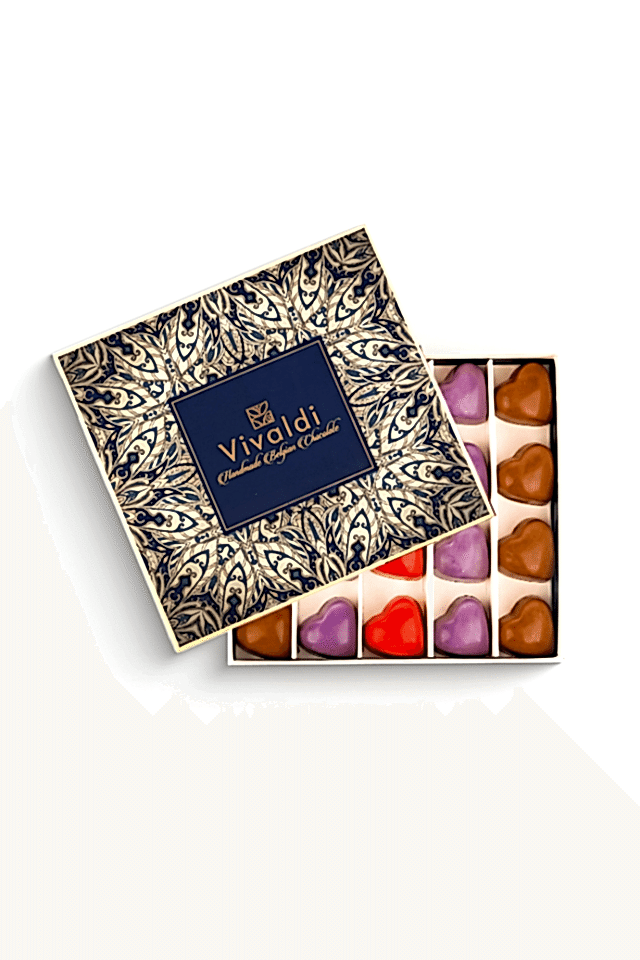 Antik Seri 20'li Kalpli Çikolata Kutusu